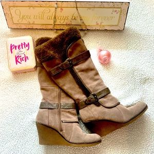 High heel winter spring boots